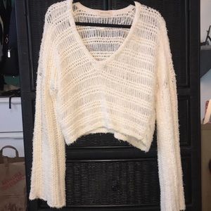 Urban Outfitters crop top with bell sleeves